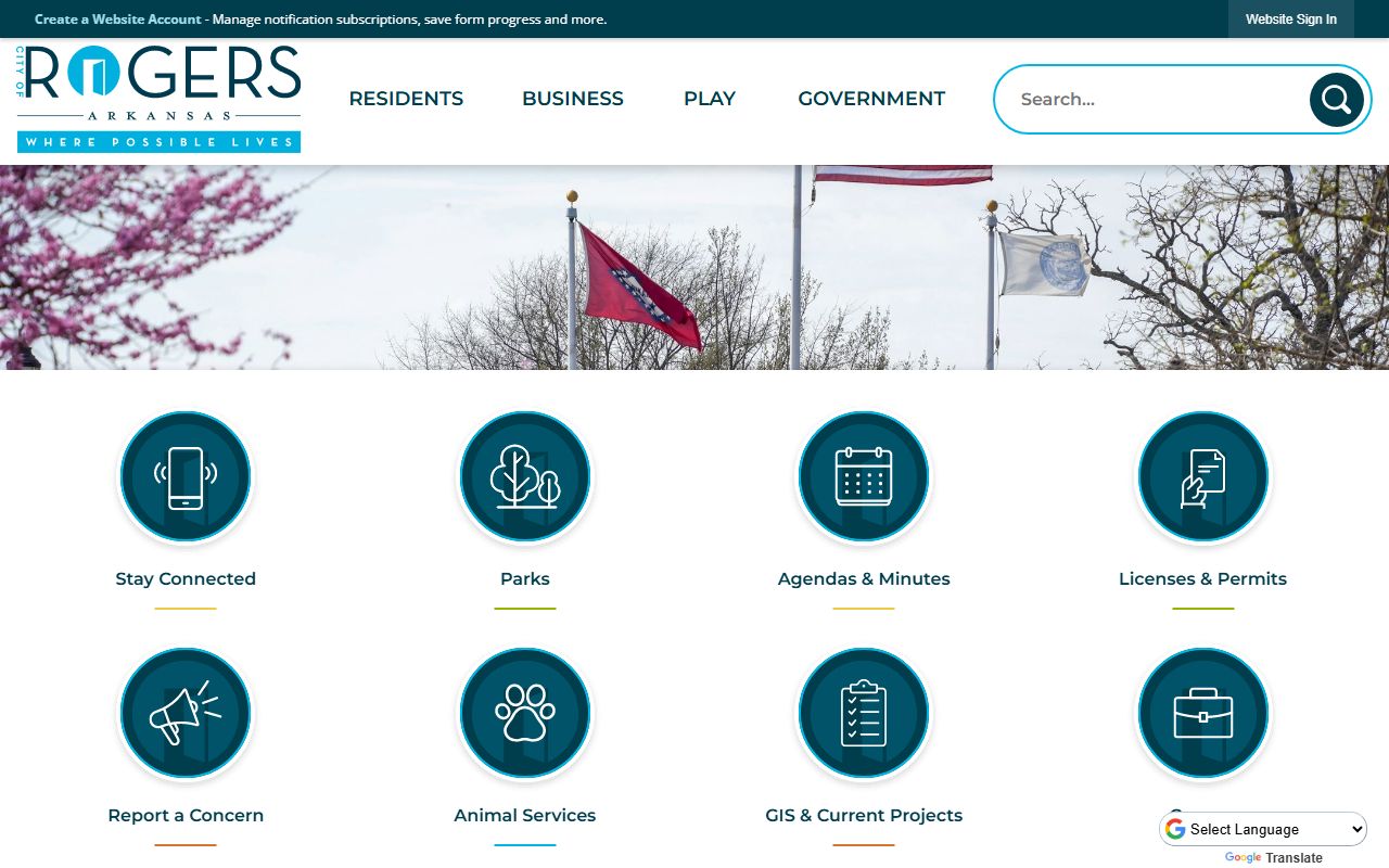 Rogers city government website - criminal court records