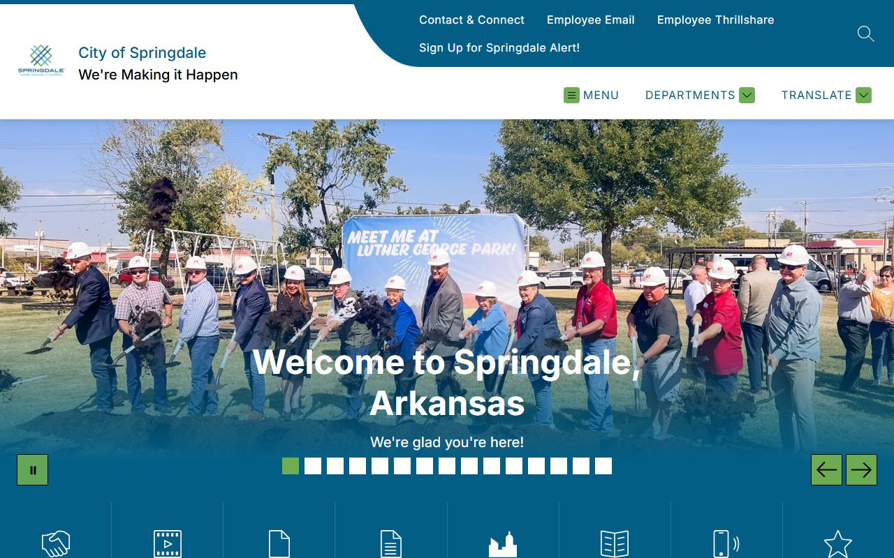 Springdale Arkansas city government website - criminal court records