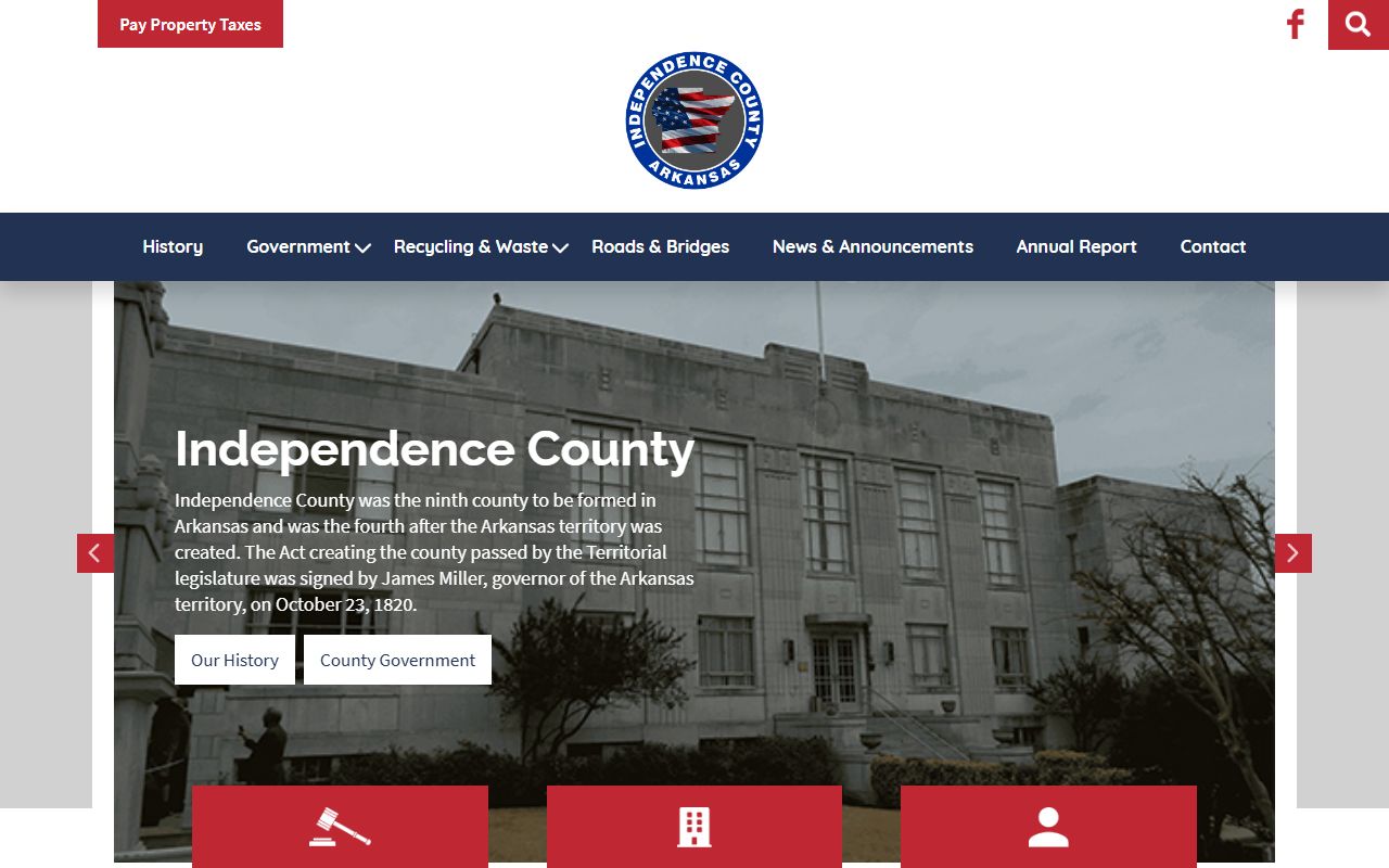 Independence County Circuit Clerk website - criminal court records Batesville Arkansas
