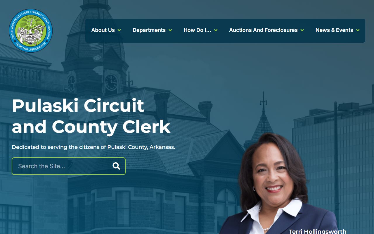 Pulaski County Circuit Clerk website - criminal court records
