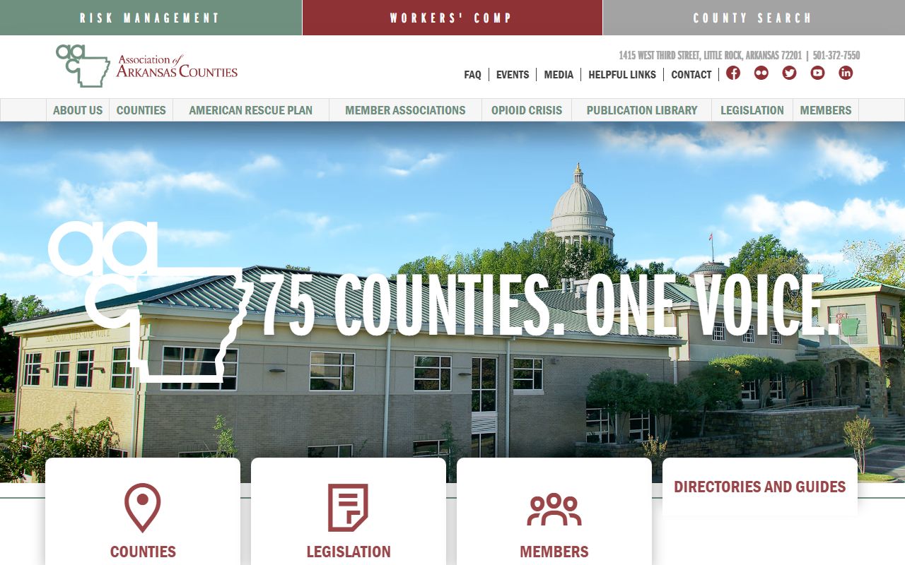 Arkansas Association of Counties directory for circuit clerk contacts